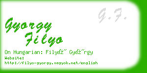 gyorgy filyo business card